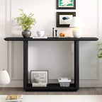 Christopher Knight Home Table Console en Bois Moderne Edana à Base en U avec Coins Arrondis