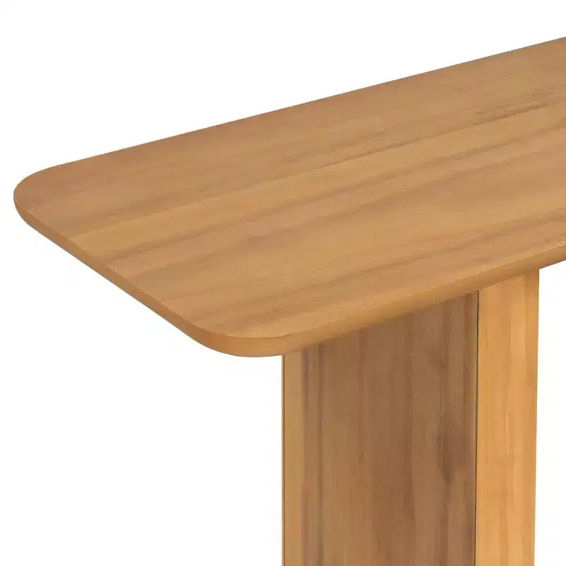 Christopher Knight Home Table Console en Bois Moderne Edana à Base en U avec Coins Arrondis