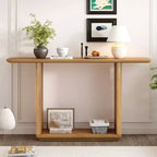 Christopher Knight Home Table Console en Bois Moderne Edana à Base en U avec Coins Arrondis
