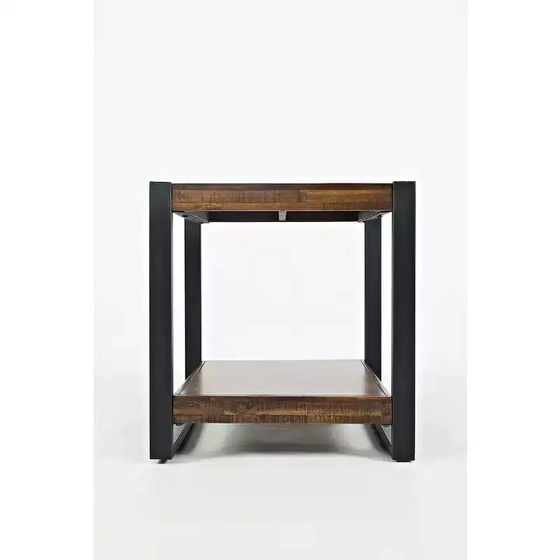 Jofran, Table d'appoint en acacia vieilli style industriel Loftworks