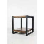 Jofran, Table d'appoint en acacia vieilli style industriel Loftworks