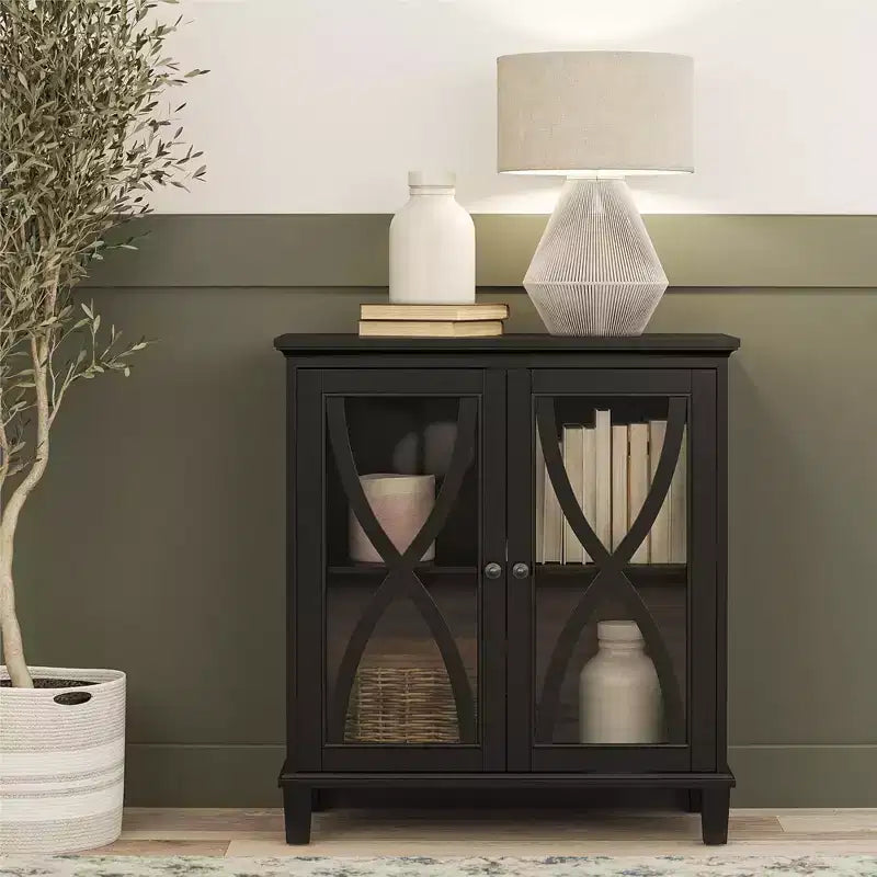 Meuble d'appoint Céleste d'Ameriwood Home avec portes vitrées