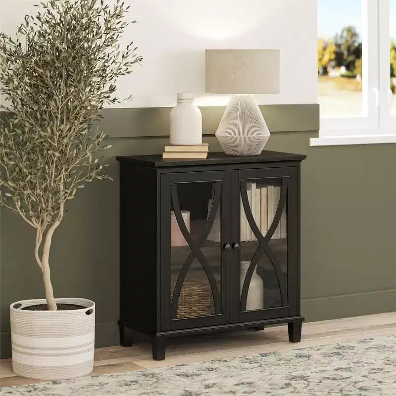 Meuble d'appoint Céleste d'Ameriwood Home avec portes vitrées
