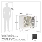 Meuble d'appoint Céleste d'Ameriwood Home avec portes vitrées