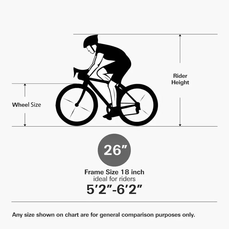 hykolity VTT 26 27.5 Pouces, 18 Vitesses avec Suspension Intégrale, Selle Réglable pour Cyclisme en Plein Air Hommes Femmes