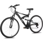 hykolity VTT 26 27.5 Pouces, 18 Vitesses avec Suspension Intégrale, Selle Réglable pour Cyclisme en Plein Air Hommes Femmes