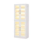 Meuble à chaussures MAYEERTY avec lumières LED télécommandées pour une décoration d'intérieur intelligente