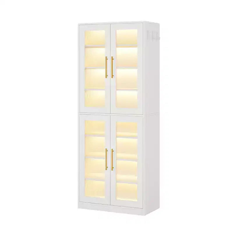 Meuble à chaussures MAYEERTY avec lumières LED télécommandées pour une décoration d'intérieur intelligente