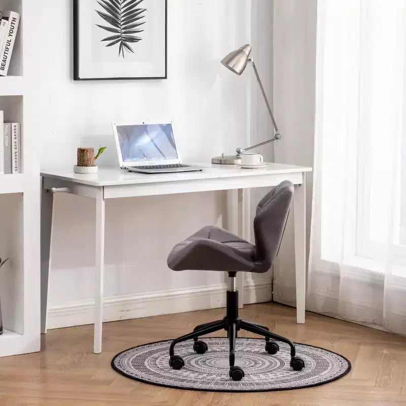 Chaise de bureau pivotante réglable tuftée Vatros