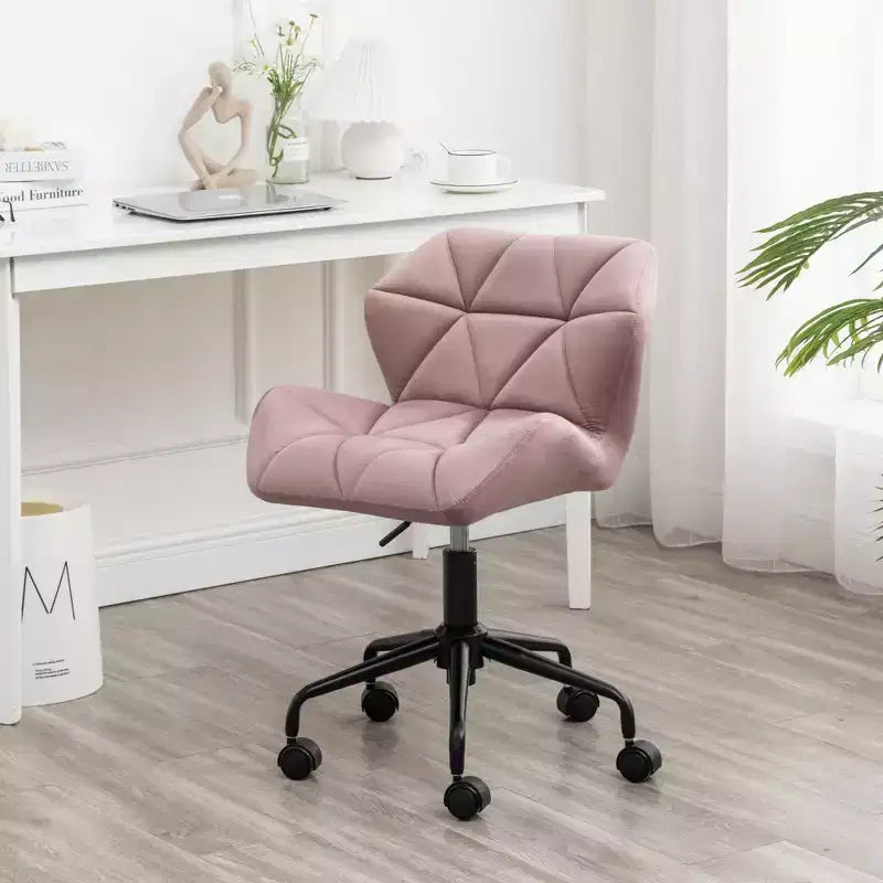 Chaise de bureau pivotante réglable tuftée Vatros