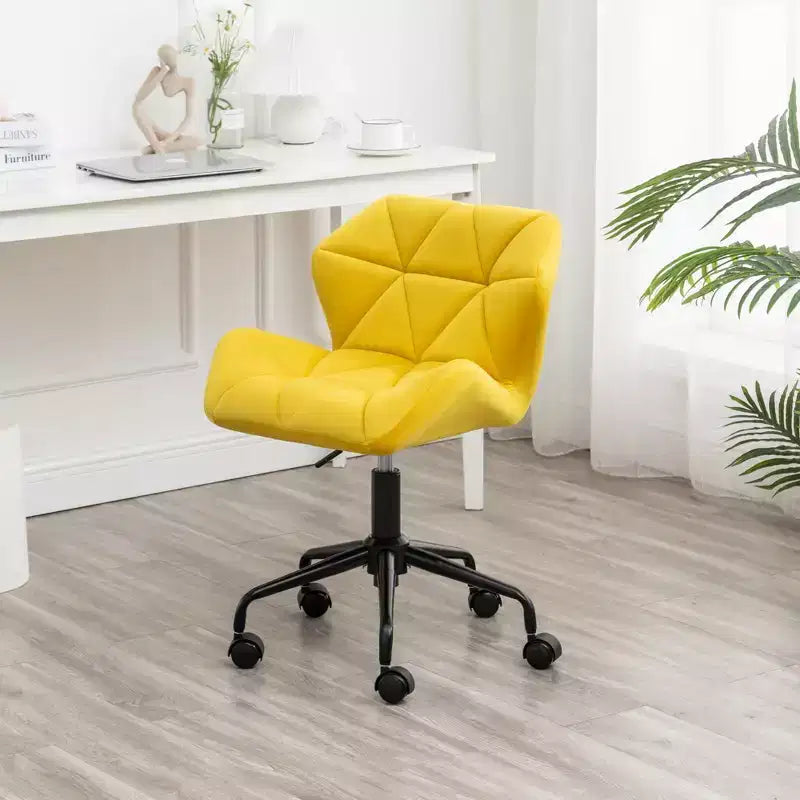 Chaise de bureau pivotante réglable tuftée Vatros