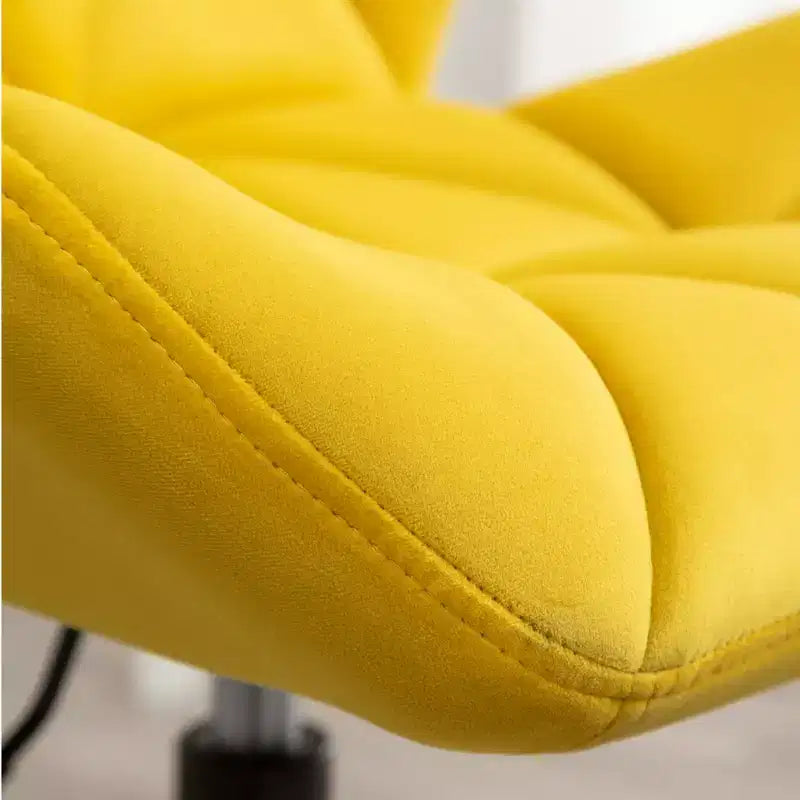 Chaise de bureau pivotante réglable tuftée Vatros