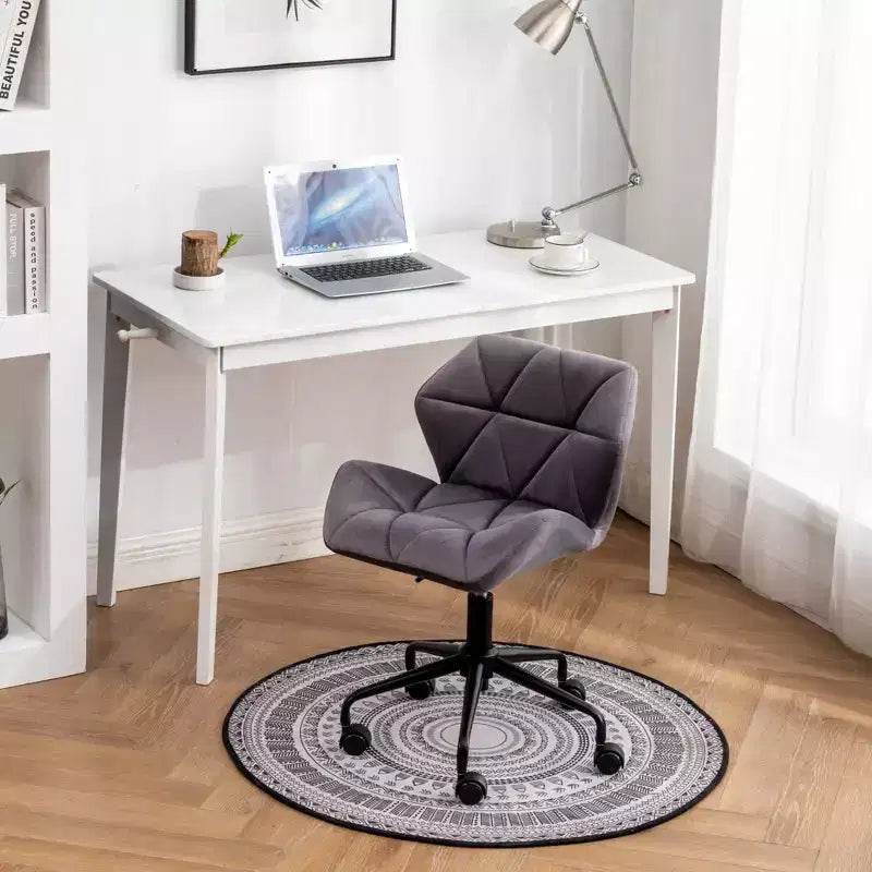 Chaise de bureau pivotante réglable tuftée Vatros