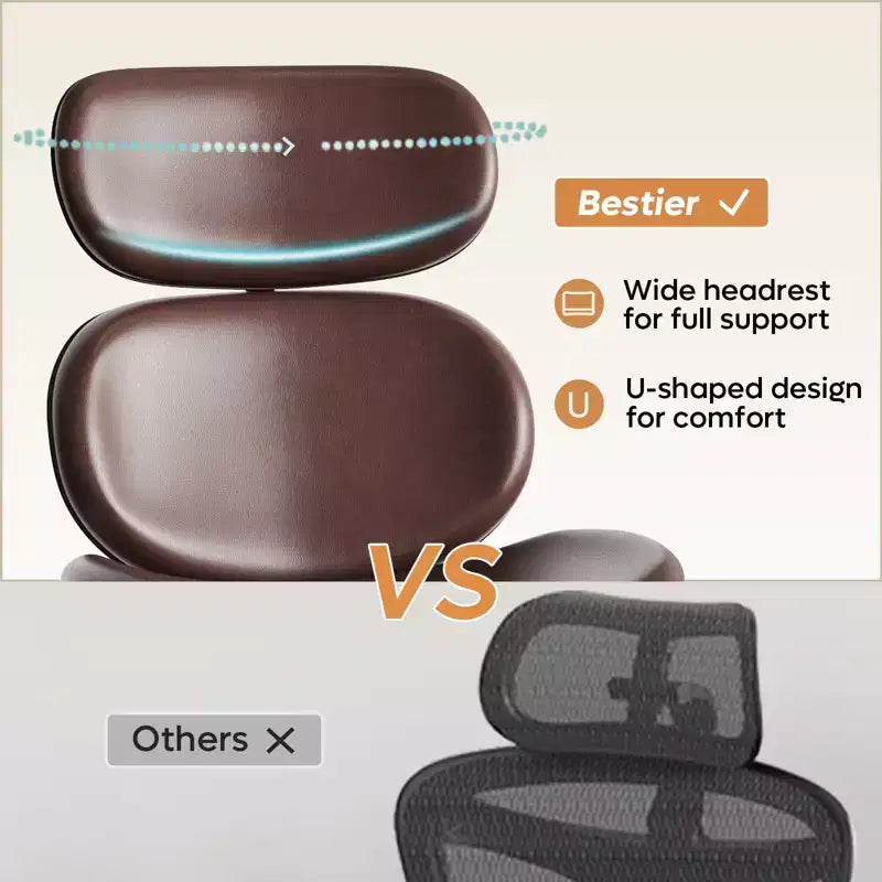 Chaise de bureau pivotante Bestier avec pouf, chaise de bureau inclinable avec dossier haut et appui-tête réglables, chaise de jeu ergonomique en PU