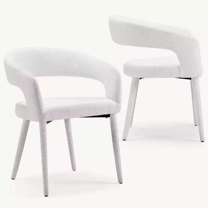 Lot de 2 Chaises de Salle à Manger avec Pieds en Métal pour Salle à Manger, Salon ou Bureau à Domicile -Morden Fort