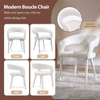 Lot de 2 Chaises de Salle à Manger avec Pieds en Métal pour Salle à Manger, Salon ou Bureau à Domicile -Morden Fort