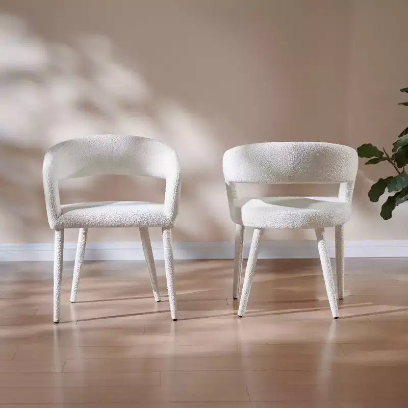 Lot de 2 Chaises de Salle à Manger avec Pieds en Métal pour Salle à Manger, Salon ou Bureau à Domicile -Morden Fort