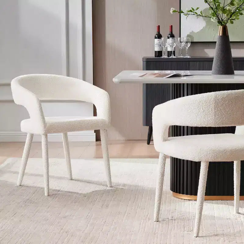Lot de 2 Chaises de Salle à Manger avec Pieds en Métal pour Salle à Manger, Salon ou Bureau à Domicile -Morden Fort