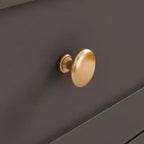 Table Basse Famapy Élégante et Fonctionnelle - Corps Gris Foncé avec Plateau Marron, Idéale pour les Salons Modernes