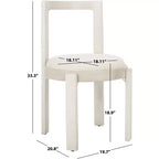 Estes Chaise de salle à manger ronde (lot de 2) - DCH8802 - Safavieh