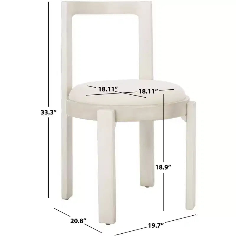 Estes Chaise de salle à manger ronde (lot de 2) - DCH8802 - Safavieh