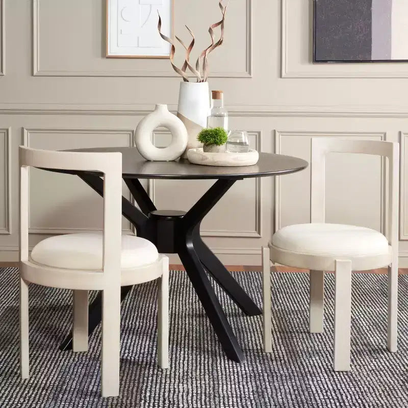 Estes Chaise de salle à manger ronde (lot de 2) - DCH8802 - Safavieh