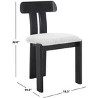 Chaise de salle à manger Cayde Boucle Seat - DCH8806 - Safavieh