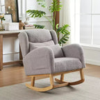 Okak Modern Accent Chair for Living Room, 27.2W Modern Accent High Backrest Lounge Arm Rocking Chair, Two Side Pocket