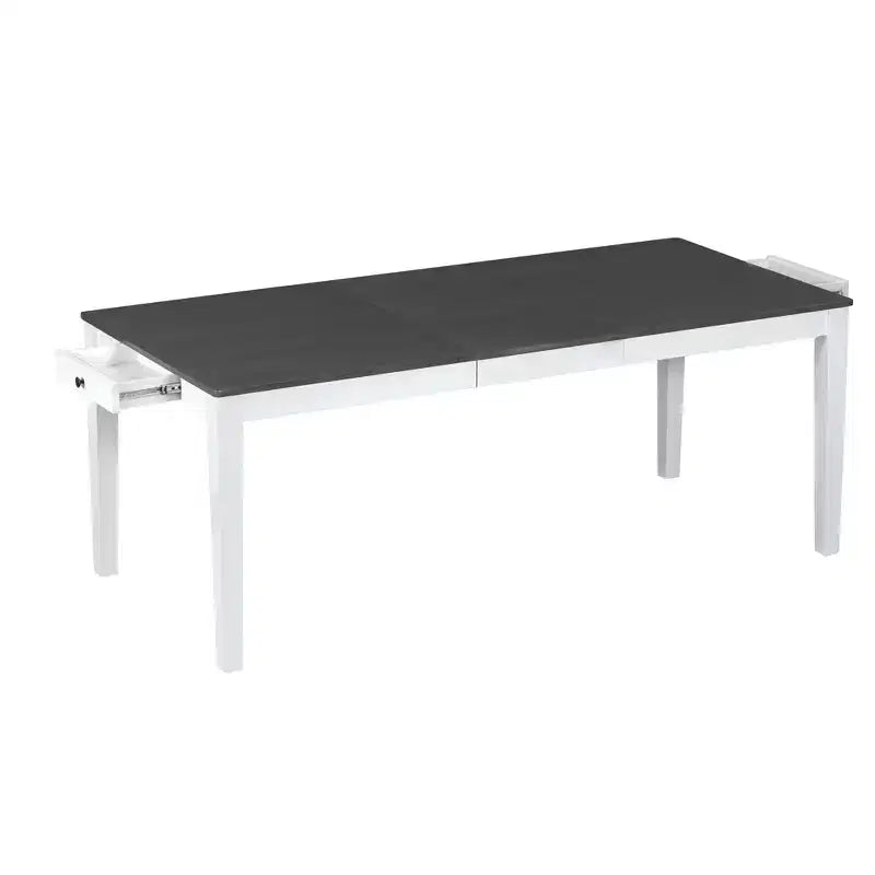 Ensemble de salle à manger extensible Whisen 7 pièces 198,4 cm avec 6 chaises rembourrées