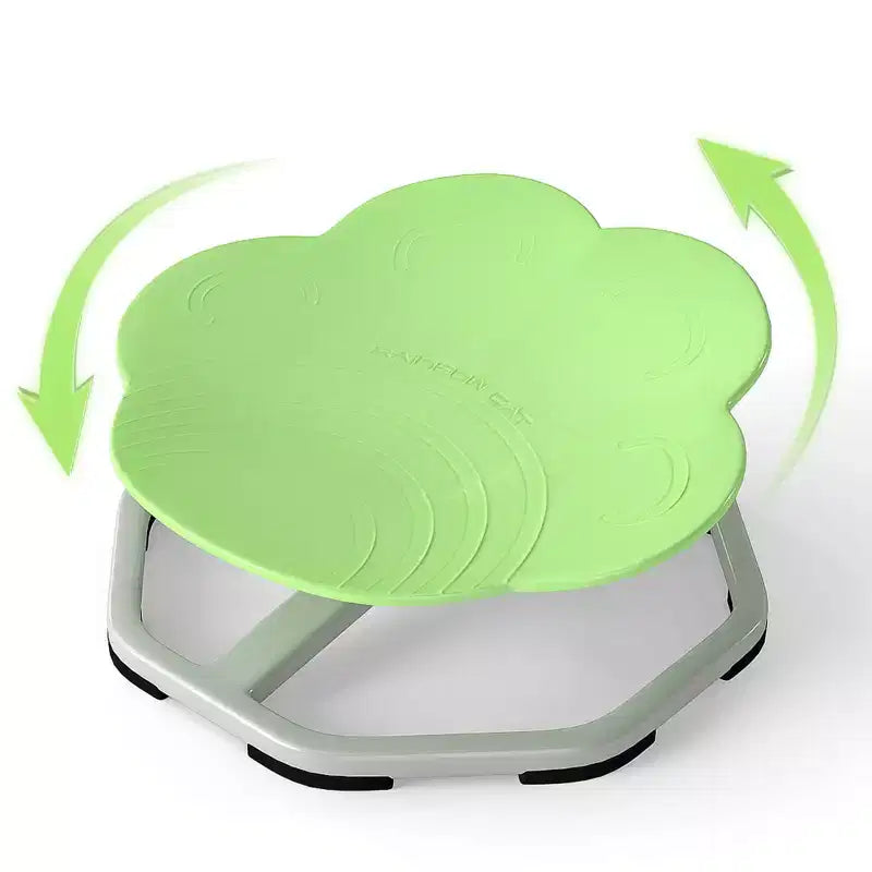Costway Chaise Pivotante Sensorielle pour Enfants avec Base Métallique Antidérapante pour Enfants Autistes Intérieur Extérieur Bleu/Rouge Éléphant