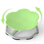 Costway Chaise Pivotante Sensorielle pour Enfants avec Base Métallique Antidérapante pour Enfants Autistes Intérieur Extérieur Bleu/Rouge Éléphant