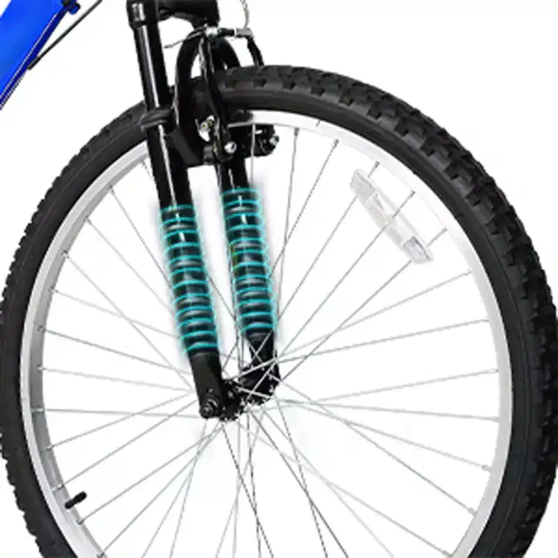 Vélo de montagne hykolity 26 27,5 pouces, VTT 18 vitesses pour hommes et femmes avec selle réglable, suspension complète pour le cyclisme en extérieur