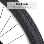 BAMCBASE 24 26 Vélo de montagne, cadre en acier à haute teneur en carbone 18 vitesses, VTT de sport pour adulte