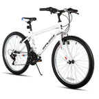 BAMCBASE 24 26 Vélo de montagne, cadre en acier à haute teneur en carbone 18 vitesses, VTT de sport pour adulte