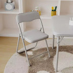 Table et chaises pliantes rembourrées 3 pièces, coussin souple en PU, cadre en métal, ensemble de table et chaises d'activités pour enfants pour la garderie et la salle de classe, noir