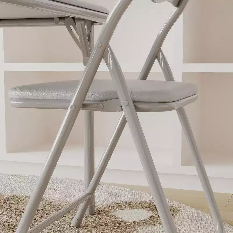Table et chaises pliantes rembourrées 3 pièces, coussin souple en PU, cadre en métal, ensemble de table et chaises d'activités pour enfants pour la garderie et la salle de classe, noir