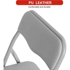 Table et chaises pliantes rembourrées 3 pièces, coussin souple en PU, cadre en métal, ensemble de table et chaises d'activités pour enfants pour la garderie et la salle de classe, noir