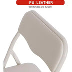Table et chaises pliantes rembourrées 3 pièces, coussin souple en PU, cadre en métal, ensemble de table et chaises d'activités pour enfants pour la garderie et la salle de classe, noir
