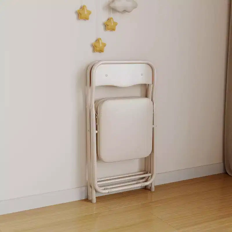 Table et chaises pliantes rembourrées 3 pièces, coussin souple en PU, cadre en métal, ensemble de table et chaises d'activités pour enfants pour la garderie et la salle de classe, noir