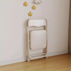 Table et chaises pliantes rembourrées 3 pièces, coussin souple en PU, cadre en métal, ensemble de table et chaises d'activités pour enfants pour la garderie et la salle de classe, noir