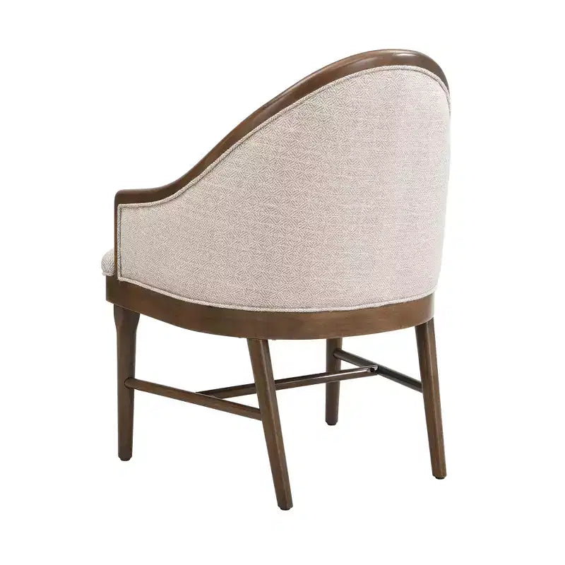 Christopher Knight Home James Chaise de salle à manger moderne du milieu du siècle en sergé avec dossier incurvé (Lot de 2)