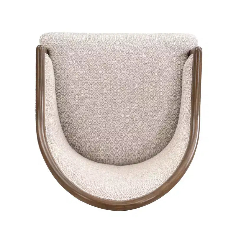 Christopher Knight Home James Chaise de salle à manger moderne du milieu du siècle en sergé avec dossier incurvé (Lot de 2)