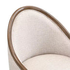Christopher Knight Home James Chaise de salle à manger moderne du milieu du siècle en sergé avec dossier incurvé (Lot de 2)