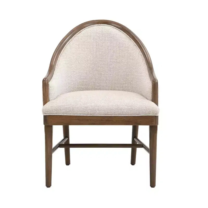 Christopher Knight Home James Chaise de salle à manger moderne du milieu du siècle en sergé avec dossier incurvé (Lot de 2)