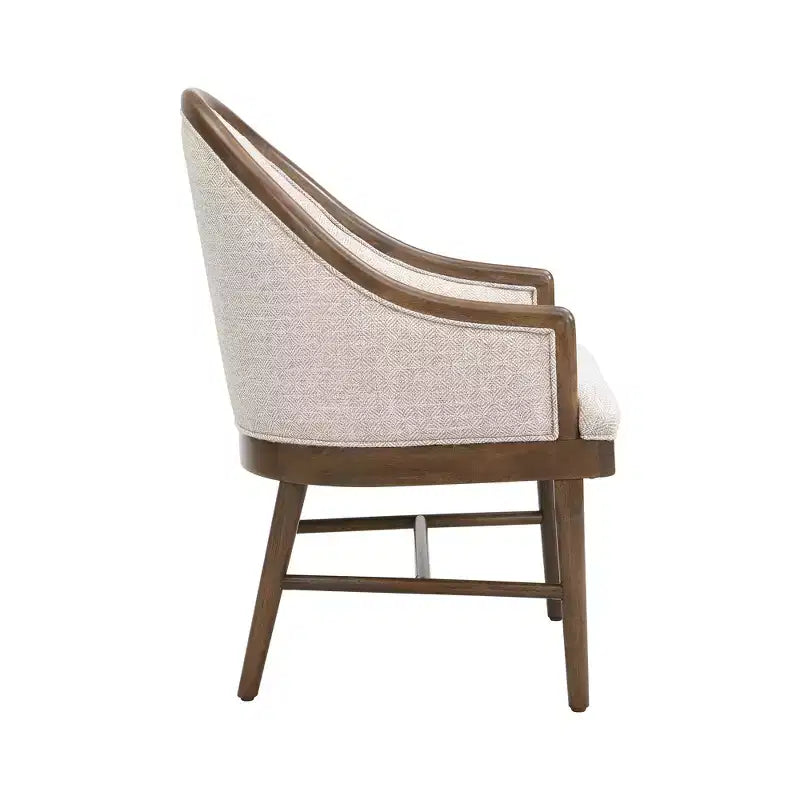 Christopher Knight Home James Chaise de salle à manger moderne du milieu du siècle en sergé avec dossier incurvé (Lot de 2)