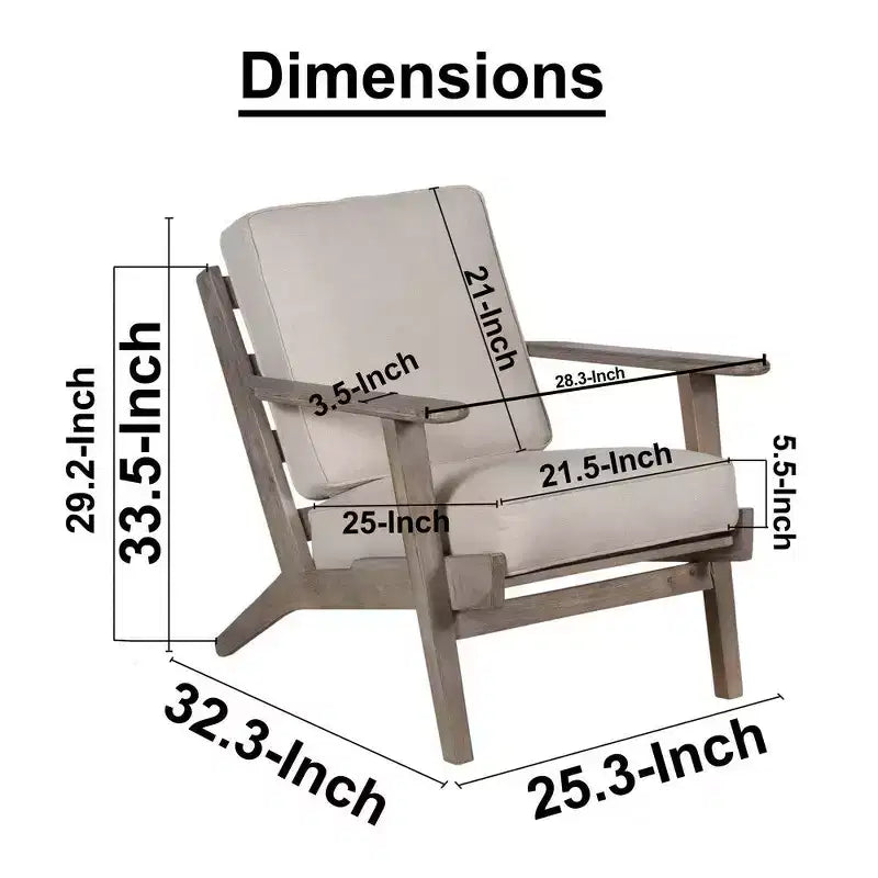 Fauteuil d'appoint Royal Hampton en bois de manguier fait main avec assise rembourrée et pieds inclinés