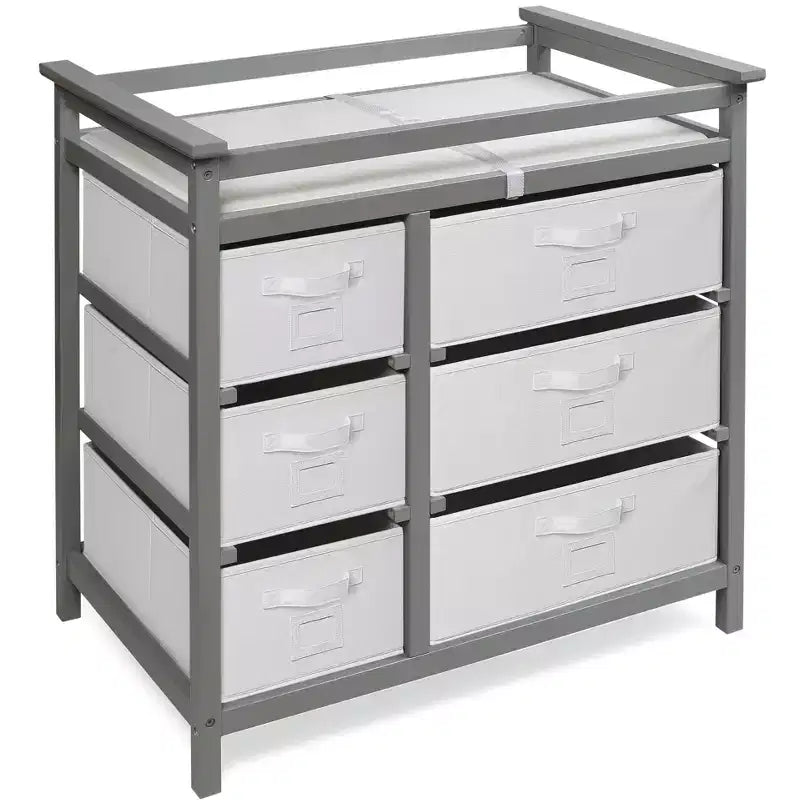 Table à langer moderne avec six paniers