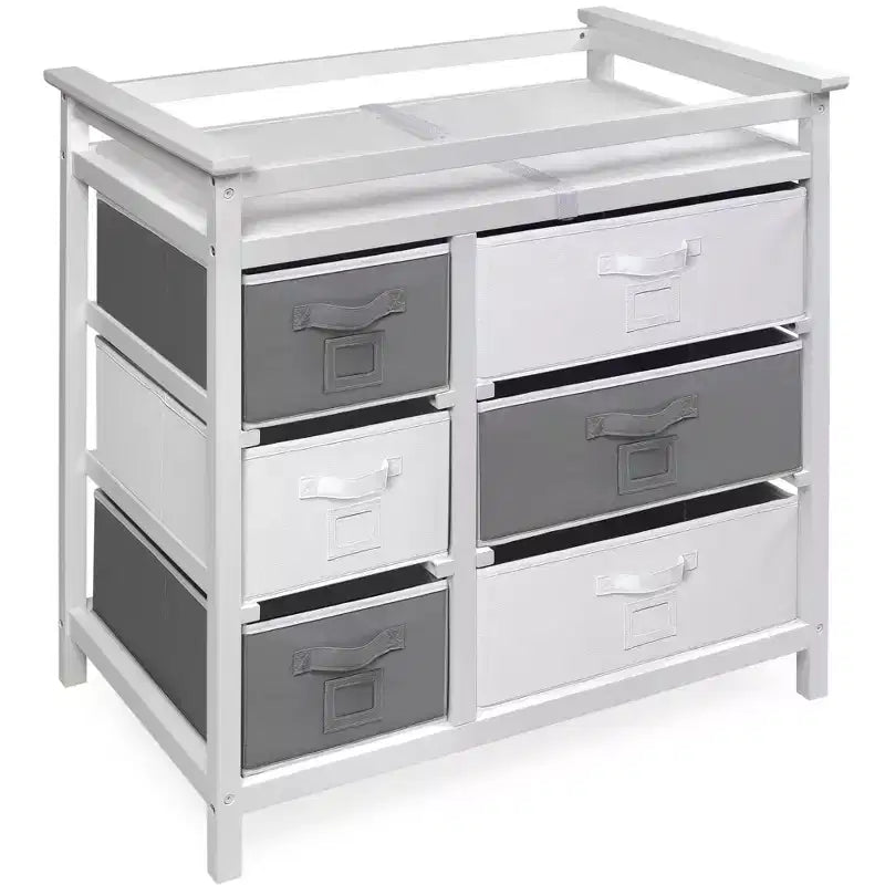 Table à langer moderne avec six paniers