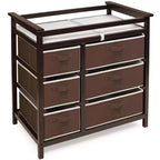 Modern Baby Changing Table with Six Baskets