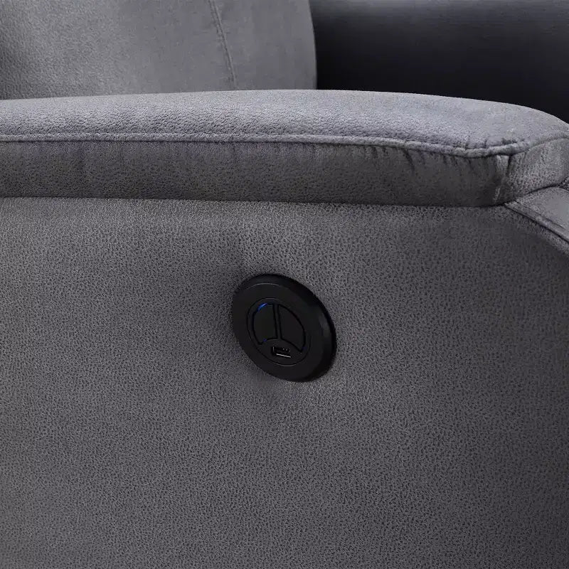 Fauteuil inclinable électrique Whisen avec ports USB, facile à nettoyer, peu encombrant et appuie-tête intégré